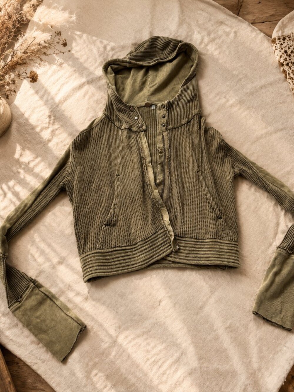 FREE PEOPLE Mason Zip Hoodie — Size Small